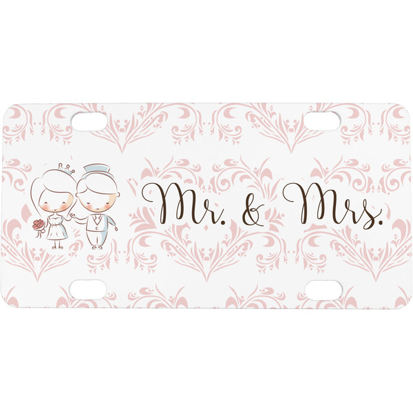 Custom Wedding People Mini/Bicycle License Plate (Personalized)
