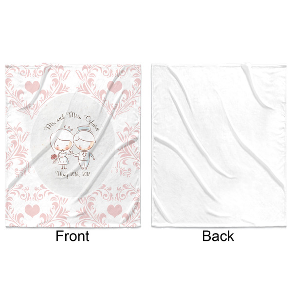 Wedding People Minky Blanket - 50"x60" - Single Sided - Front & Back