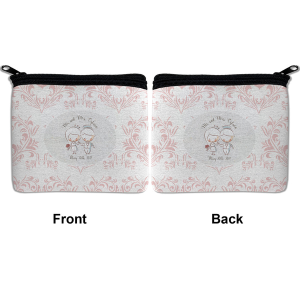 Wedding People Neoprene Coin Purse - Front & Back (APPROVAL)