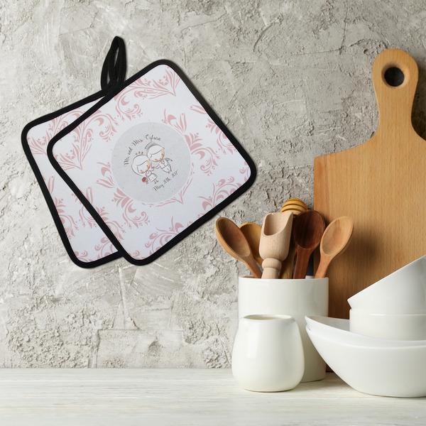 Wedding People Neoprene Pot Holder - Set of 2  LIFESTYLE