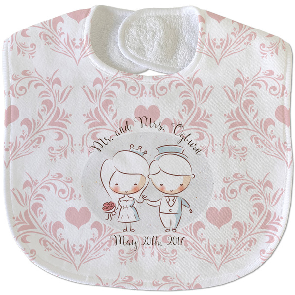 Wedding People New Baby Bib - Closed and Folded