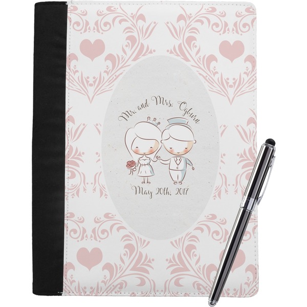 Custom Wedding People Notebook Padfolio - Large w/ Couple's Names