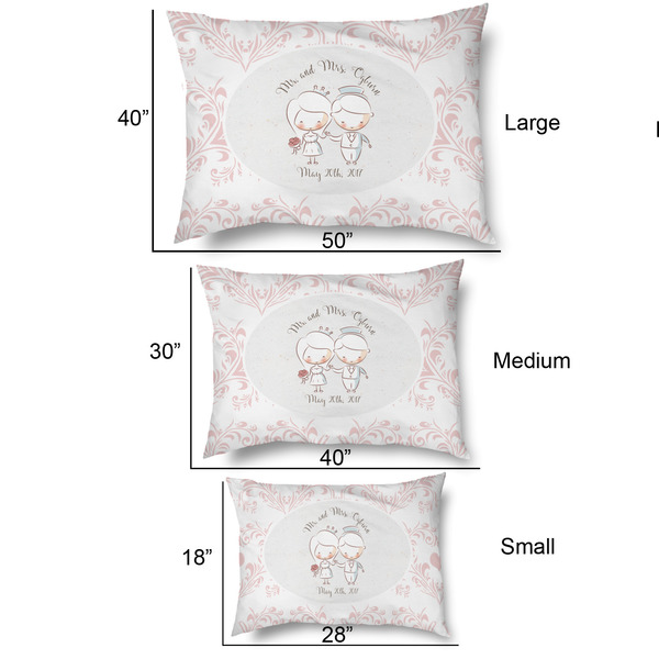 Wedding People Outdoor Dog Beds - SIZE CHART