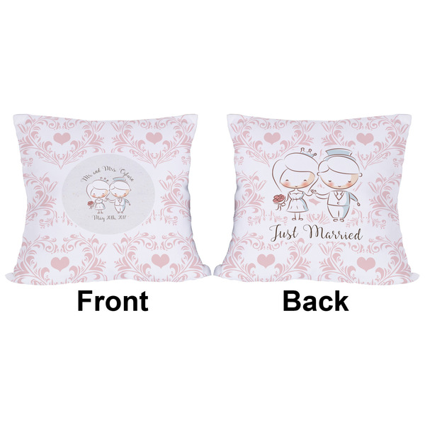 Wedding People Outdoor Pillow - 16x16