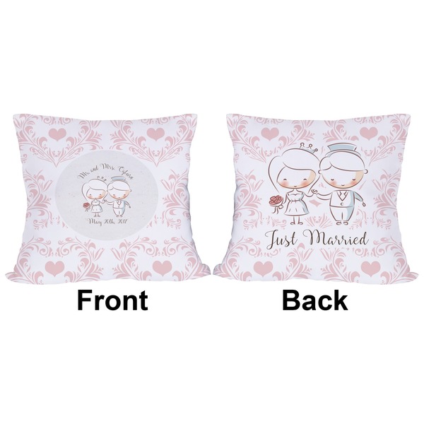 Wedding People Outdoor Pillow - 18x18