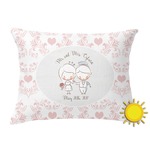 Wedding People Outdoor Throw Pillow (Rectangular) (Personalized)