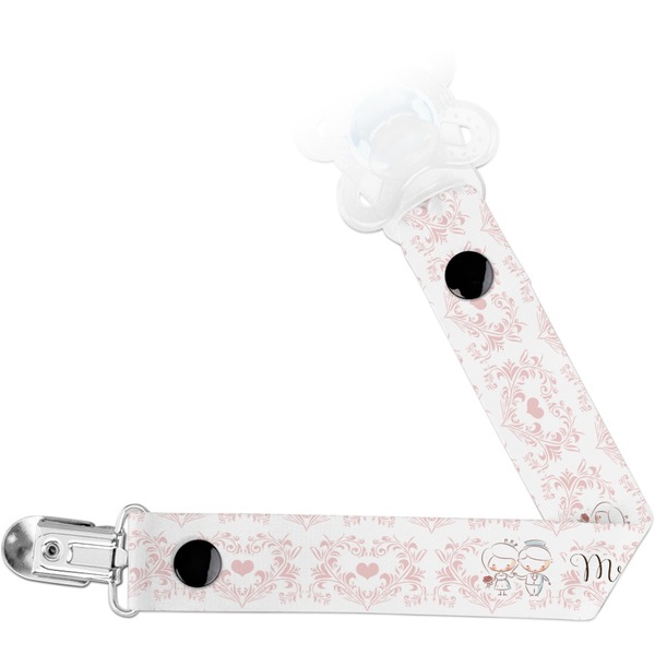 Custom Wedding People Pacifier Clip (Personalized)