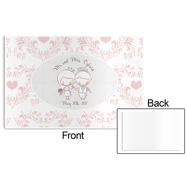 Wedding People Disposable Paper Placemat - Front & Back