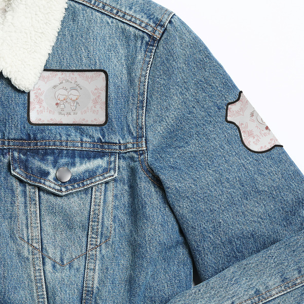 Wedding People Patches Lifestyle Jean Jacket Detail