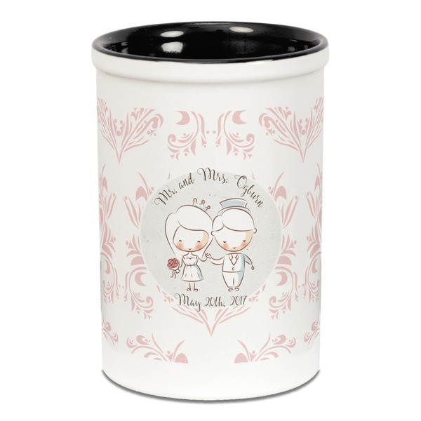 Wedding People Pencil Holder - Black