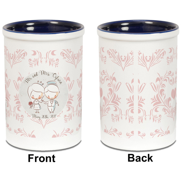 Wedding People Pencil Holder - Blue - approval