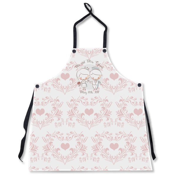 Custom Wedding People Apron Without Pockets w/ Couple's Names