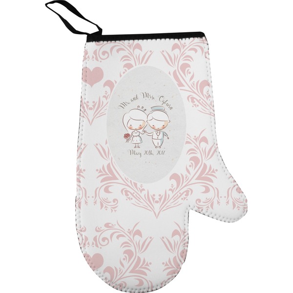 Custom Wedding People Right Oven Mitt (Personalized)