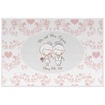 Wedding People Laminated Placemat w/ Couple's Names