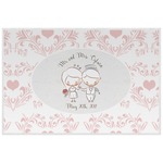 Wedding People Laminated Placemat w/ Couple's Names