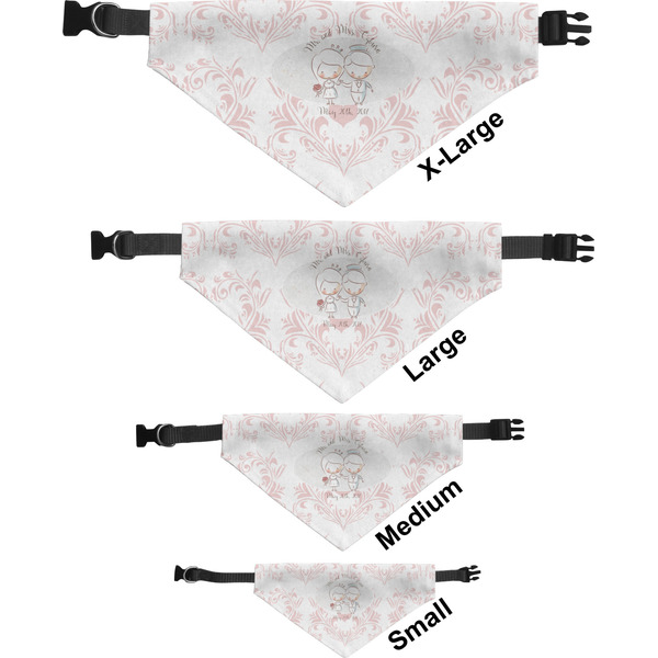 Wedding People Pet Bandana Sizes