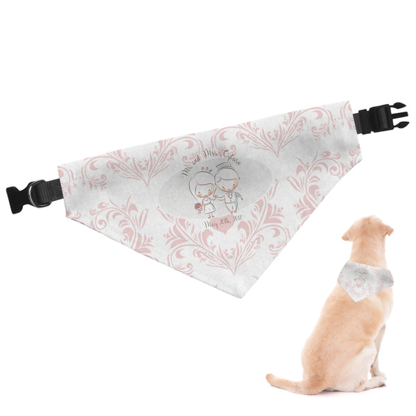 Custom Wedding People Dog Bandana - Medium (Personalized)