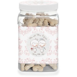 Wedding People Dog Treat Jar (Personalized)