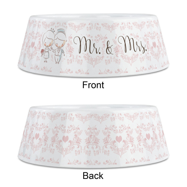 Wedding People Plastic Pet Bowls - Medium - APPROVAL