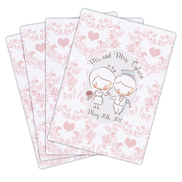 Wedding People Playing Cards - Hand Back View