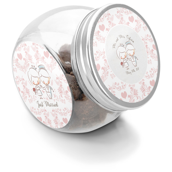 Custom Wedding People Puppy Treat Jar (Personalized)