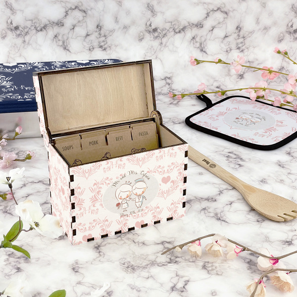 Wedding People Recipe Box - Full Color - In Context