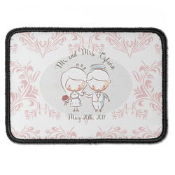 Wedding People Iron On Rectangle Patch w/ Couple's Names