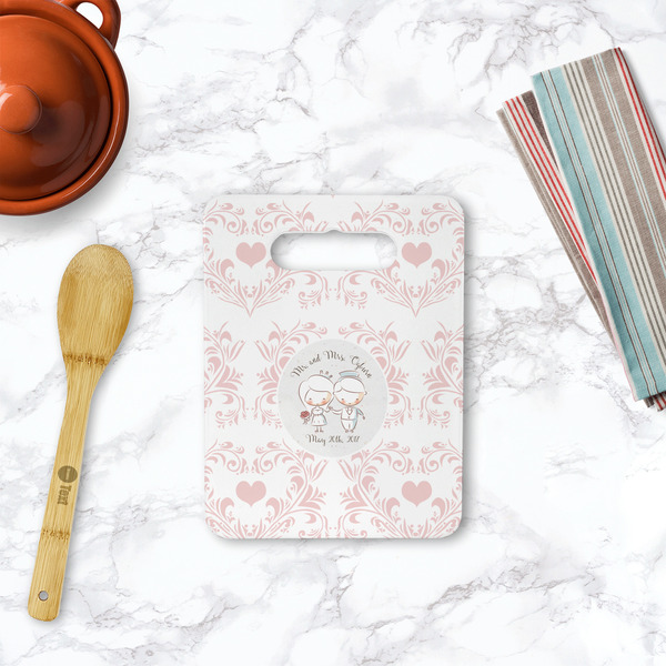 Wedding People Rectangle Trivet with Handle - LIFESTYLE