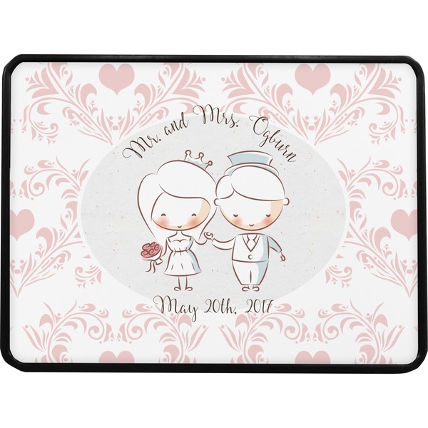 Wedding People Rectangular Car Hitch Cover w/ FRP Insert