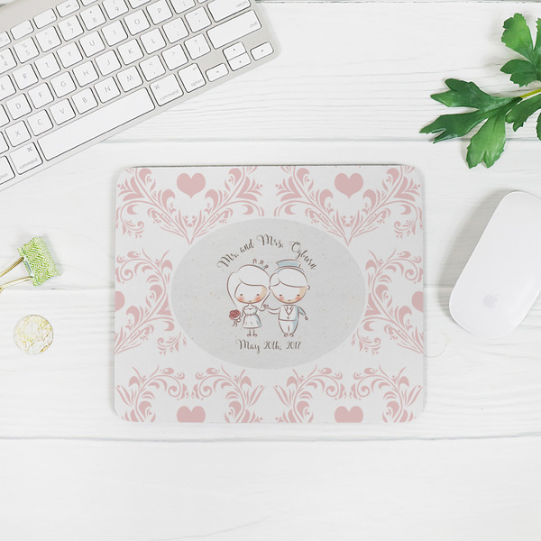 Wedding People Rectangular Mouse Pad - LIFESTYLE 2