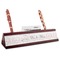 Wedding People Red Mahogany Nameplate with Business Card Holder (Personalized)