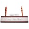 Wedding People Red Mahogany Nameplates with Business Card Holder - Straight