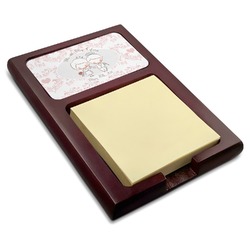 Wedding People Red Mahogany Sticky Note Holder (Personalized)
