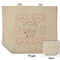 Wedding People Reusable Cotton Grocery Bag - Front & Back View