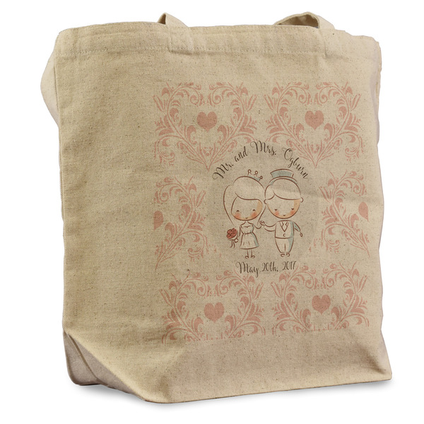 Custom Wedding People Reusable Cotton Grocery Bag - Single (Personalized)
