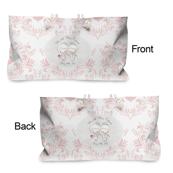 Wedding People Large Rope Tote - From & Back View