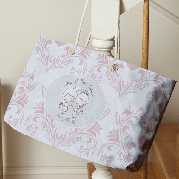 Wedding People Large Rope Tote - Life Style