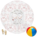 Wedding People Round Beach Towel (Personalized)