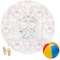 Wedding People Round Beach Towel (Personalized)