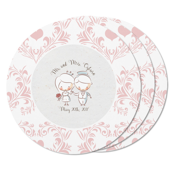 Wedding People Round Fridge Magnet - THREE