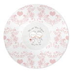 Wedding People 5' Round Indoor Area Rug (Personalized)