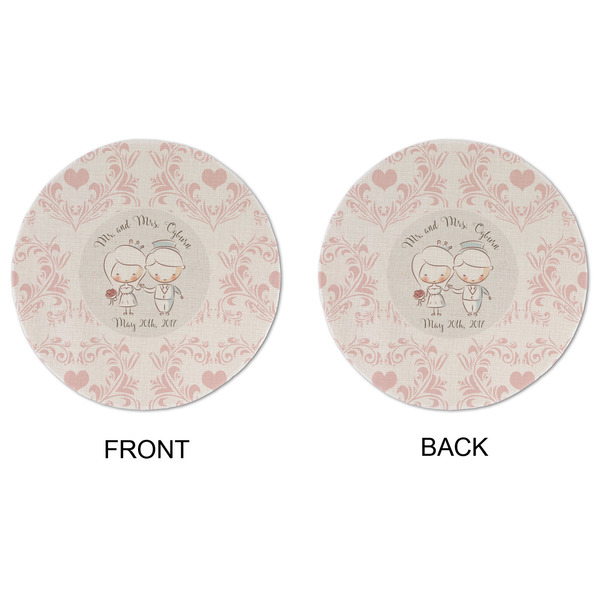 Wedding People Round Linen Placemats - APPROVAL (double sided)