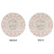 Wedding People Round Linen Placemats - APPROVAL (double sided)
