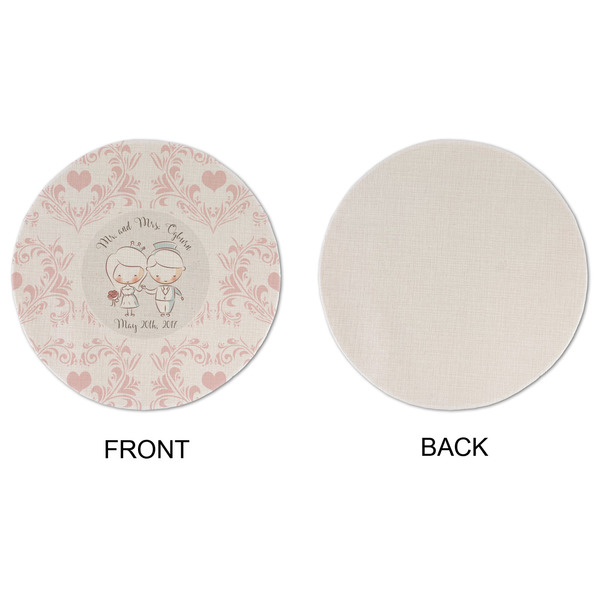 Wedding People Round Linen Placemats - APPROVAL (single sided)