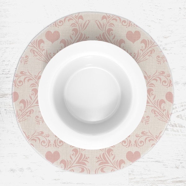 Wedding People Round Linen Placemats - LIFESTYLE (single)