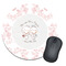 Wedding People Round Mouse Pad
