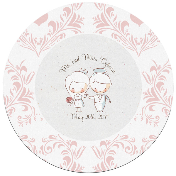 Wedding People Round Mousepad - APPROVAL