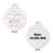 Wedding People Round Pet Tag - Front & Back