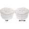 Wedding People Round Pouf Ottoman (Top and Bottom)