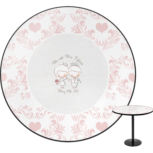 Custom Wedding People Round Table - 30" (Personalized)